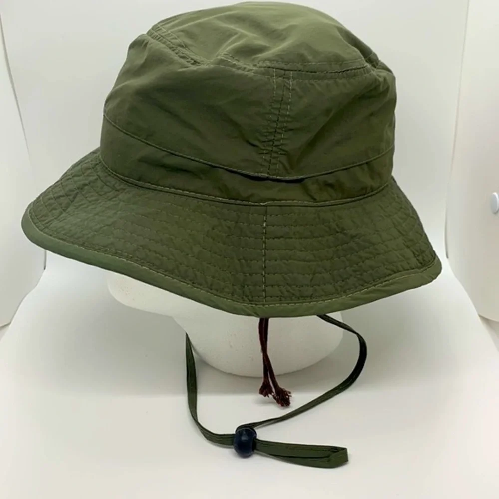 Stetson Boonie Hat Green Medium Vented Adjustable Toggle Neck Flap Outdoor Hike